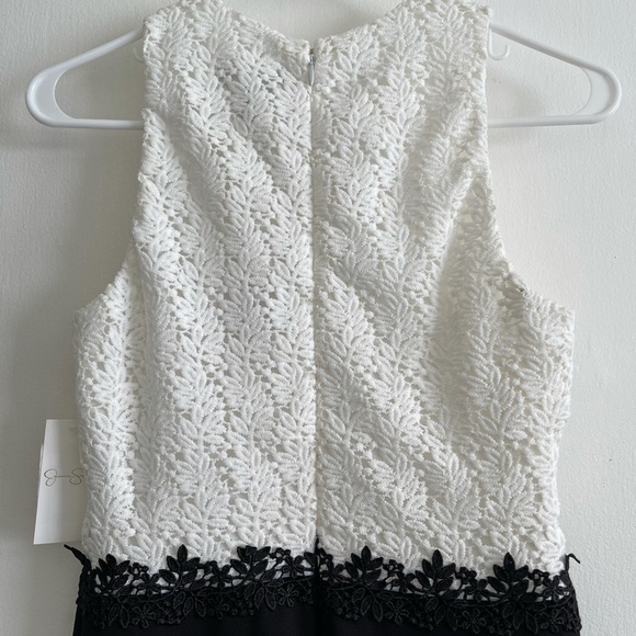 Jessica Simpson Fit & Flare Dress Sleeveless Lace Top Size 6 - Picture 9 of 11